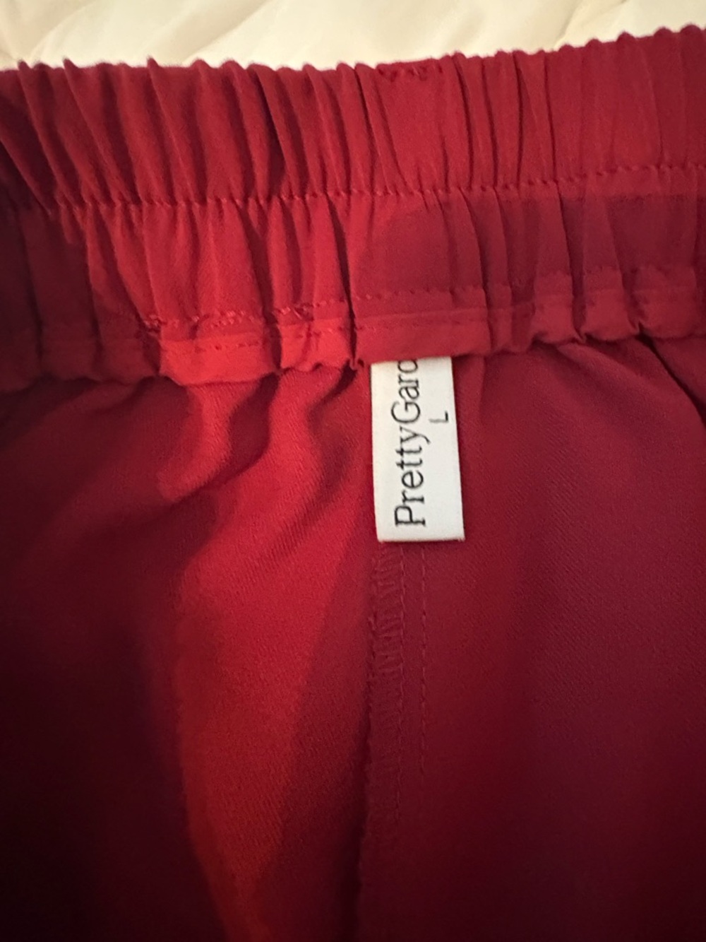 PRETTYGARDEN Wide Leg Dress Pants, High Waisted Slacks Trousers. Burgundy color - Picture 4 of 4